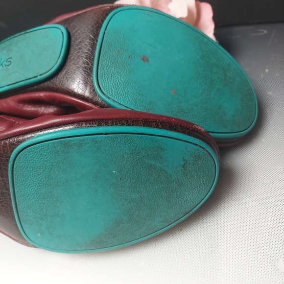 Tieks burgundy ballet flats size htf sz 10 leather - Picture 7 of 8